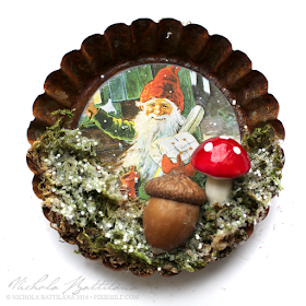 Gnome Tart Tin Ornaments - Nichola Battilana