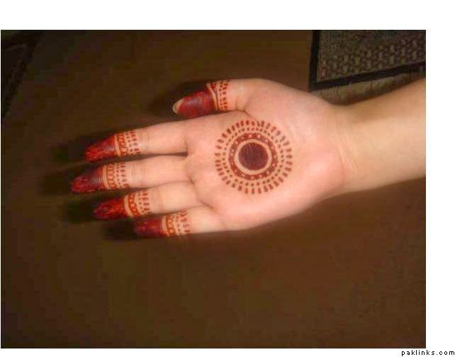 Stylish Tikka Mehndi Designs For Hands 2014