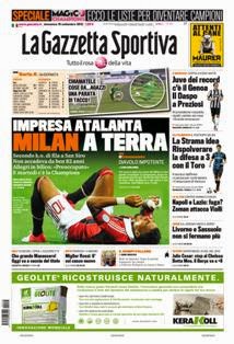 La Gazzetta dello Sport del 16 Settembre 2012 | ISSN 1120-5067 | TRUE PDF | Quotidiano | Sport
La Gazzetta dello Sport è un quotidiano sportivo italiano, con sede a Milano. Insieme al Corriere dello Sport - Stadio e Tuttosport, è uno dei tre principali giornali sportivi d'Italia. È il primo quotidiano sportivo per numero di lettori nell'Italia centro-settentrionale, ed uno dei maggiori quotidiani italiani per tiratura e diffusione.