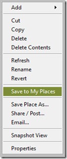 save to my places