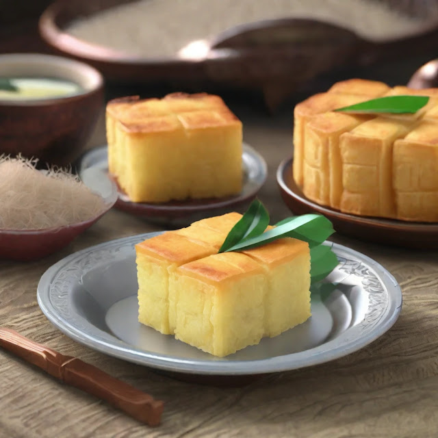 Kuih Bingka Ubi Kayu (Baked Cassava/Tapioca Cake)