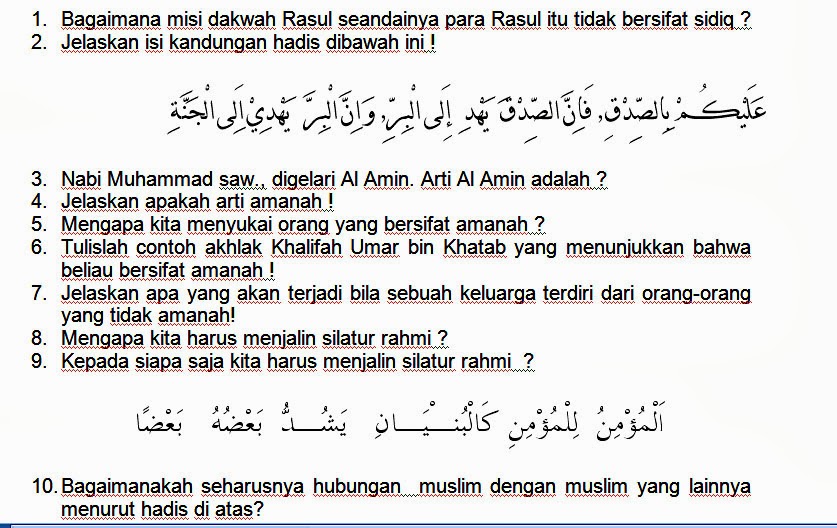 Agama Islam SD: AKHLAK MAHMUDAH KELAS 6
