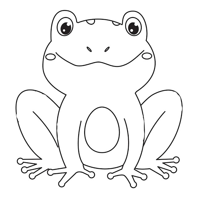 Kids Frog Coloring Pages | Frog Coloring Pages 