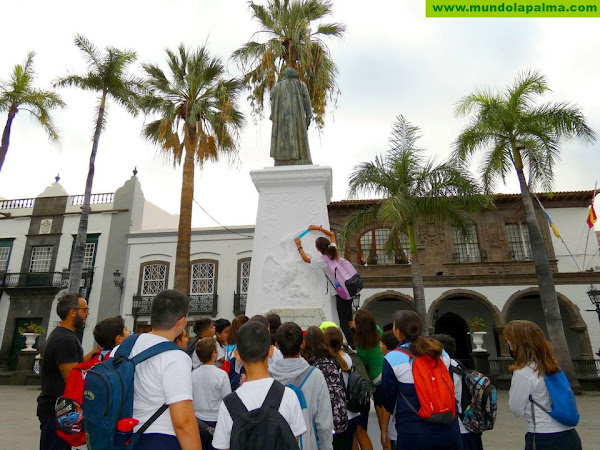 Los colegios de Santa Cruz de La Palma conocen la cultura y el patrimonio de la capital a través de una yincana escolar