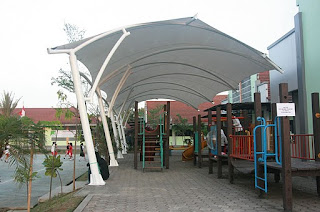 tenda membrane bogor  - gudang canopy