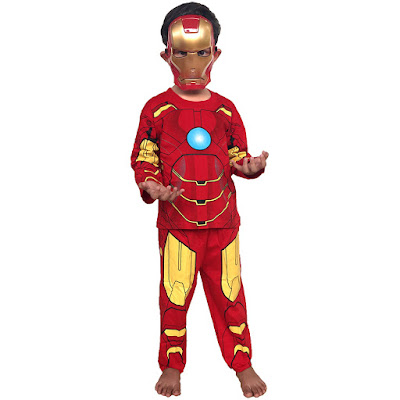 Baju Anak Kostum Topeng Superhero Iron Man Ironman