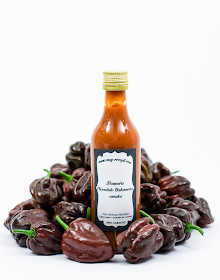 Chocolate habanero sauce - homemade front