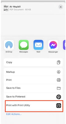 Print Air Waybill via Shopee app (iOS) - Step 3