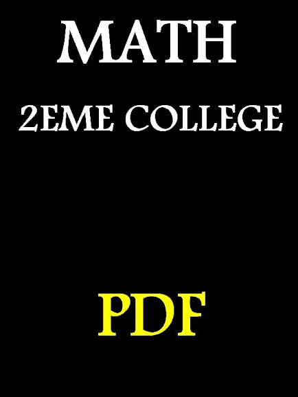 تحميل دروس الثانية إعدادي الرياضيات pdf