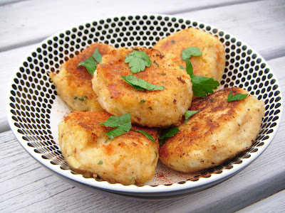 Halloumi and Potato Cakes