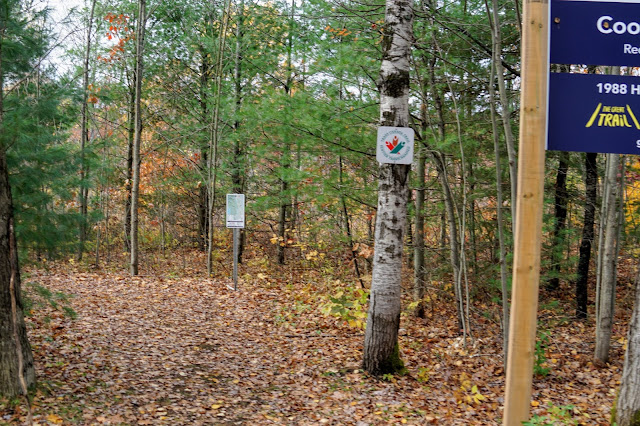 Cooper's Falls Trail is part of the Trans Canada Trail