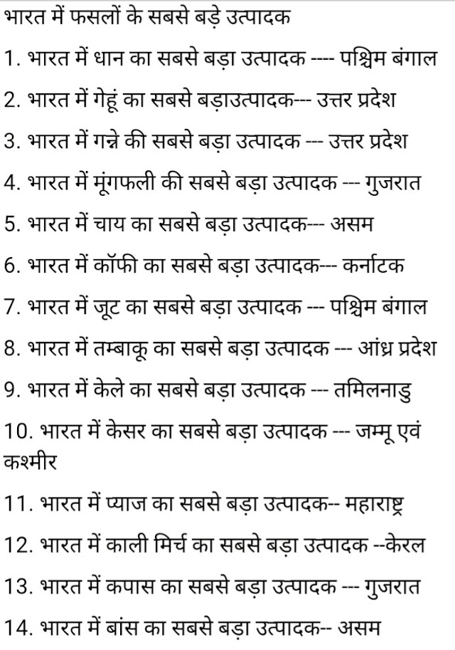 SSC GK short notes in Hindi PDF