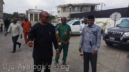 Goodluck Jonathan Hosts Peter Obi At His Palatial Home In Otuoke (See Photos)