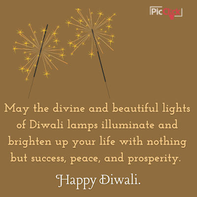 Happy Diwali wishes with a beautiful picture