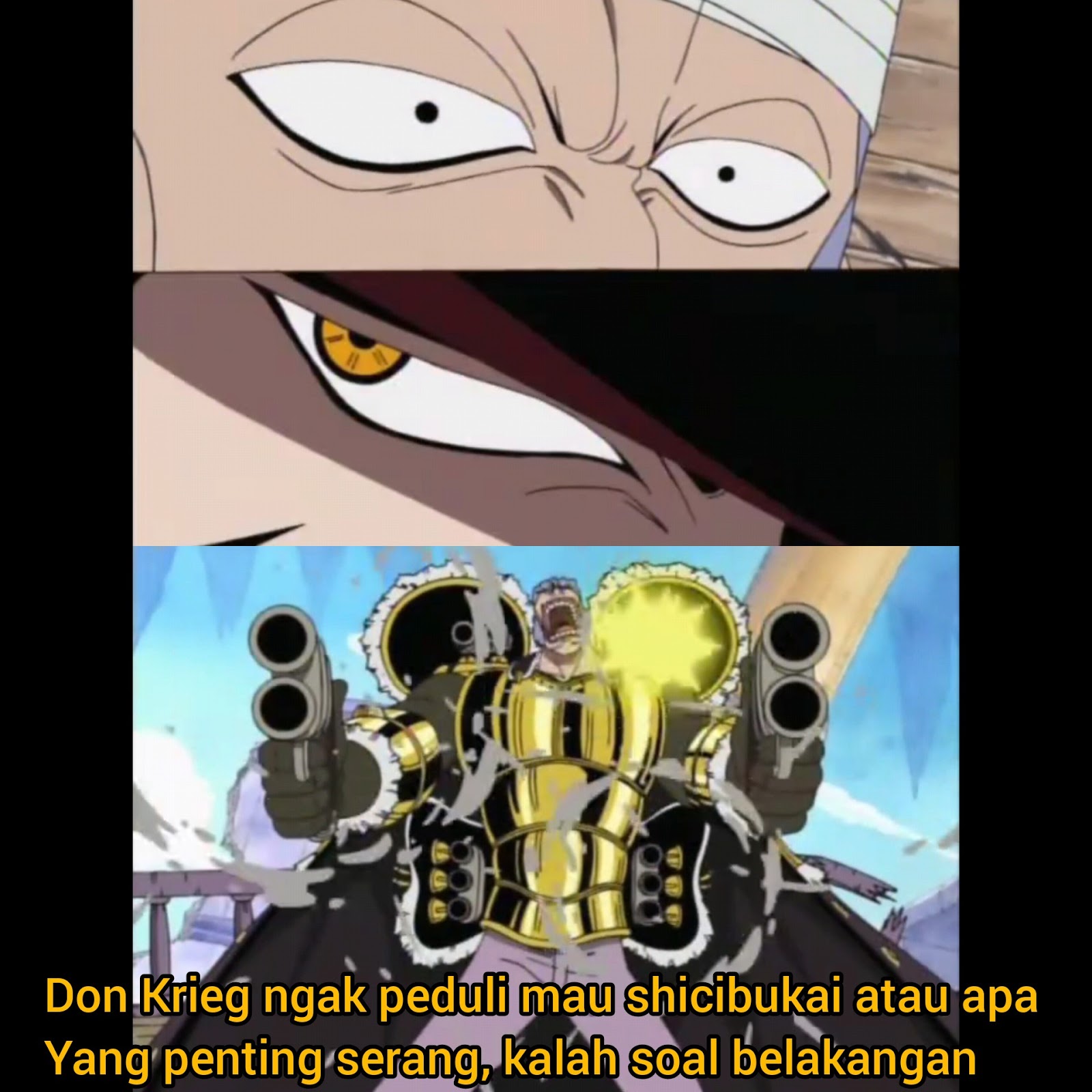 Don Krieg sang Bajak Laut Sejati di Anime  One Piece Mr 