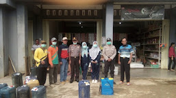 Kampung Tanjung Tiga Kecamatan Rebang Tangkas  Lakukan Pencegahan Penyebaran Virus korona