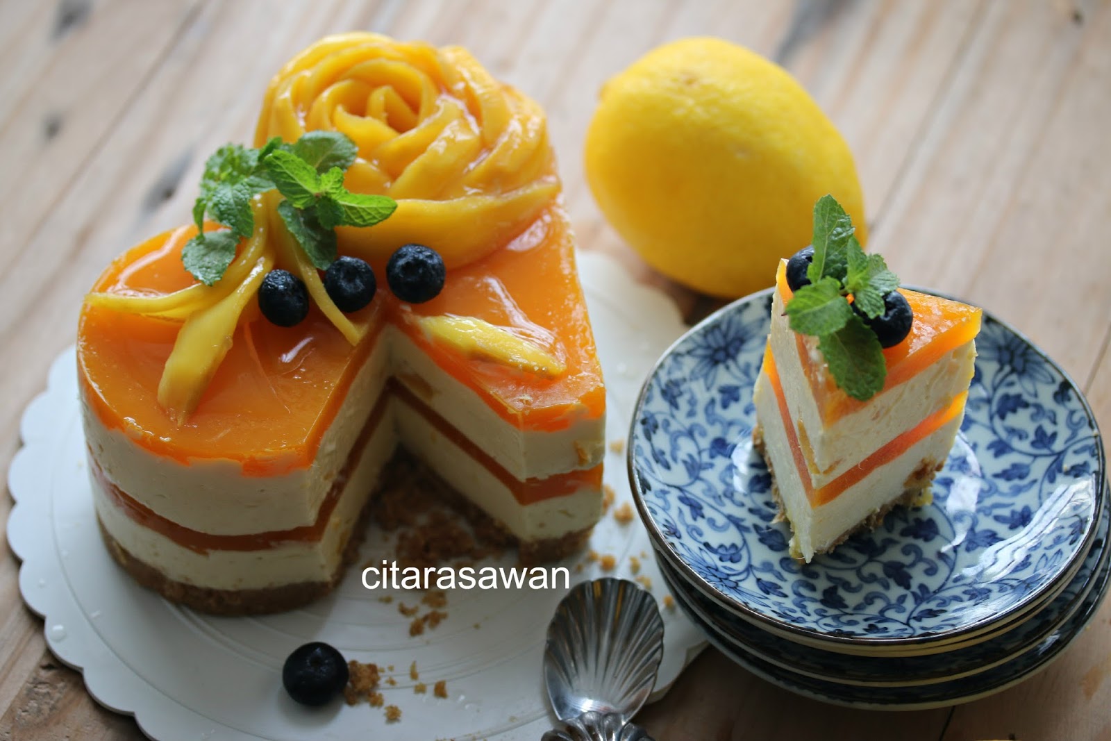 Mango Jelly Cheesecake ~ Resepi Terbaik