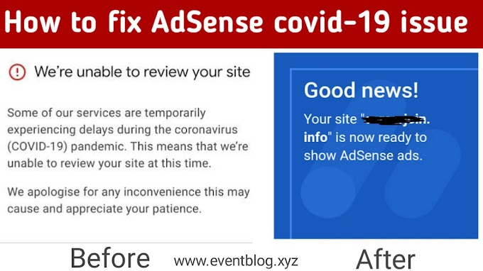 how to fix Google Adsense issue covid-19?