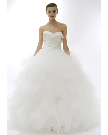 I love big puffy princessy wedding dresses What do you look for in yours