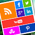 Windows 8 Tiles Style Social Media Widget