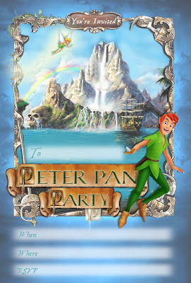 Peter Pan Party Free Printable Invitation (Disney)