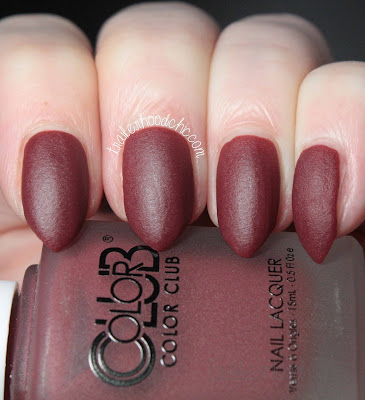 color club matte rouge makeout maven swatch