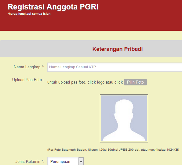 Cara Pendaftaran Online PGRI Untuk Anggota Baru Data Sekolah