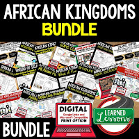 African Kingdoms Activities, Ancient World History Mega Bundle, Ancient World History Curriculum, World History Digital Interactive Notebooks, World History Choice Boards, World History Test Prep, World History Guided Notes, World History Word Wall Pennants, World History Game Cards, World History Timelines