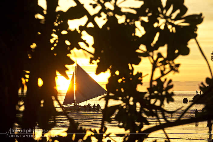 Boracay White Beach Paraw Sunset