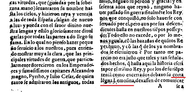 la historia escrita por el mismo Rey y por los de su tiempo tenía como encerrados debaxo su corta lengua Lemosina, dejassen de comunicarse