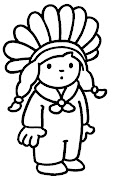 19 de ABRILDIA DO ÍNDIODESENHOS PARA COLORIR (indio penacho)