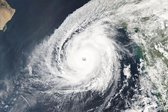 SUPER CYCLONIC STORM KYARR  CHURNING IN WEST CENTRAL ARABIAN SEA.