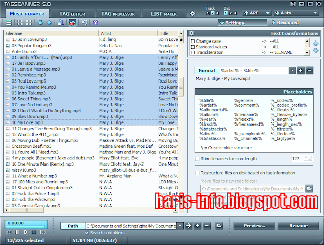 Download TagScanner 5.1.611 - Software Edit ID Tag File Musik