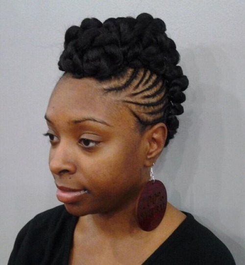 African American Natural Updo Hairstyles