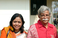 Muhammad Zafar Iqbal & his wife