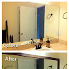 Framing Bathroom Mirror Ideas : cheriesparetime: Frame a Mirror with Clips / It's one of your biggest bathroom features, and also one of the least special.