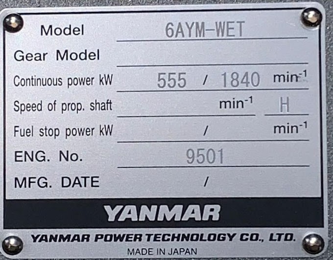 YANMAR 6AYM-WET MARINE ENGINE 