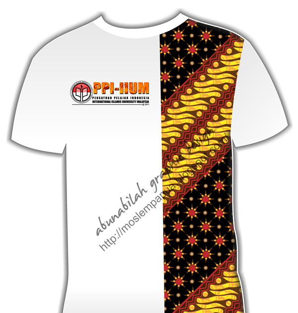 Dalam sujudku: Design Baju T-Shirt PPI IIUM