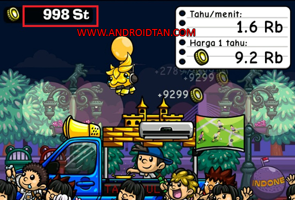 Free Download Tahu Bulat Mod Apk v9.2.0 Unlimited Money Android Terbaru 2018