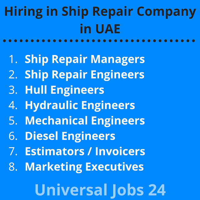 Hiring in Ship Repair Company in UAE