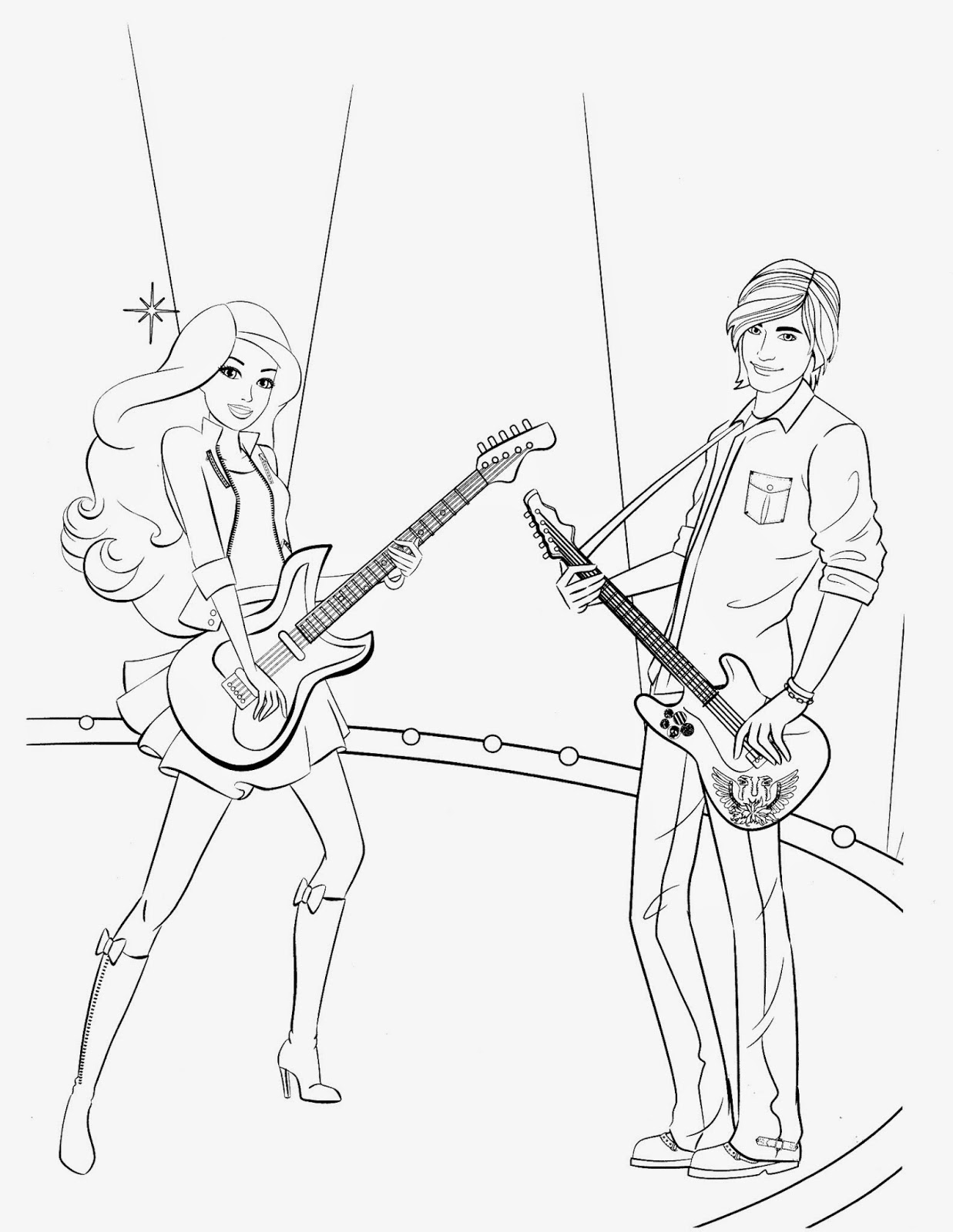 Coloring Pages: Barbie Free Printable Coloring Pages