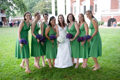 Chic Bridesmaid Dresses on Bride Chic  Green Bridesmaid Dress Ideas