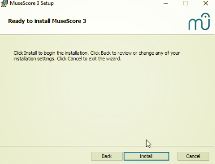 MuseScore windows installation