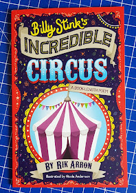 Billy Stink's Incredible Circus Children's Book cover with circus big top and bright loud illustration