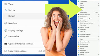 Add 15 Tools in Refresh Menu in Windows 11