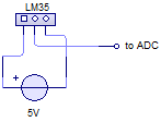 Skema Gambar Rangkaian Sensor Suhu LM35