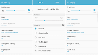 gambar setting display android