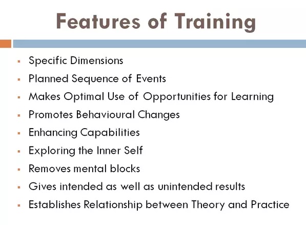 TRAINING : Definition, Features, Scope, Need, Purposes of Training