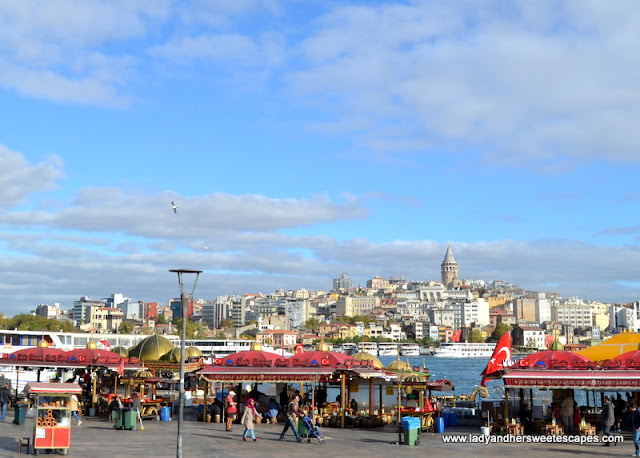 the Galata Tower in the midst of a vibrant metropolis