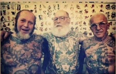 old people with tattoos